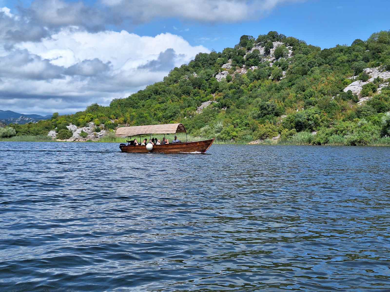 Boat trip in the Skadar lake